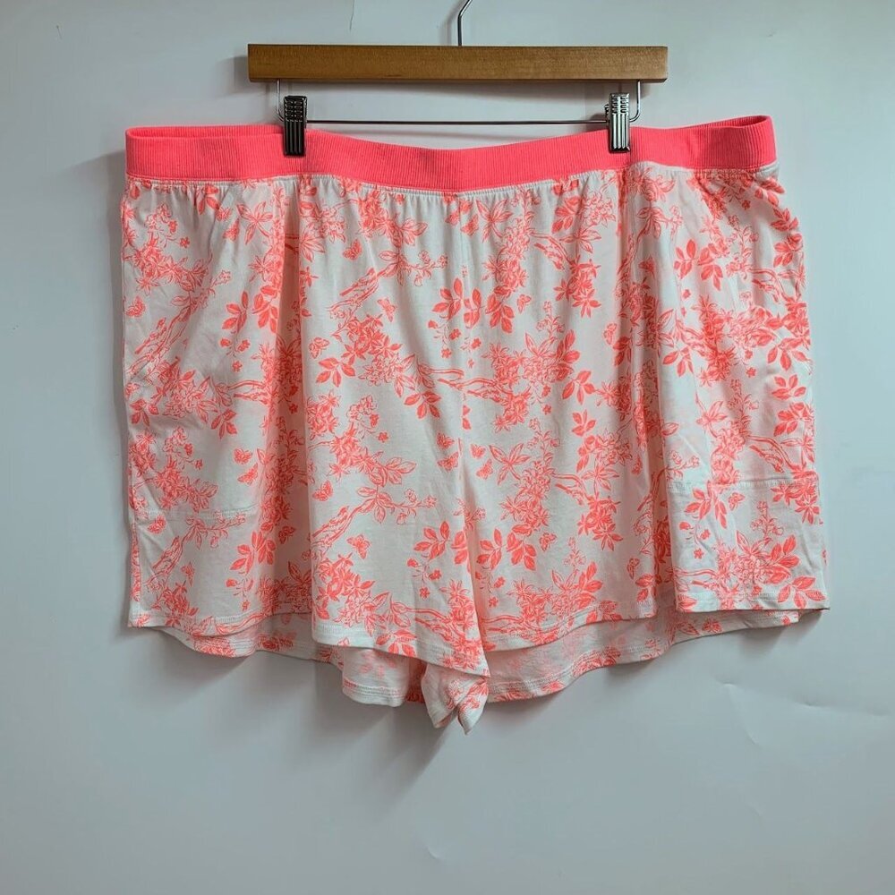 Sleep By Cacique Women's Cotton Floral High Rise Sleep Shorts SIze 26/28